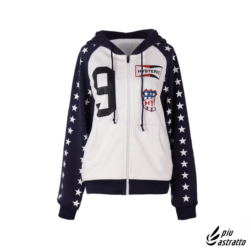 Astratto No. 9 Hysteric Hoodie Women's Loose Casual Hysteric Sweatshirt Jacket