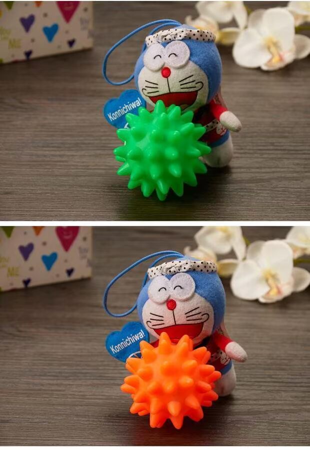Mèo và chó cung cấp cho thú cưng răng hàm sạch răng cắn đồ chơi đào tạo đâm bóng nhựa thanh âm mua 3 tặng 1 khuyến mãi giá thấp đồ chơi thú cưng