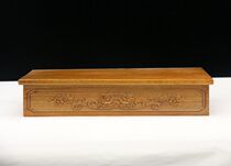 Camphor wood Buddha statue base lotus stand solid wood God of Wealth Guanyin base Buddhist niche standing cabinet altar can be customized