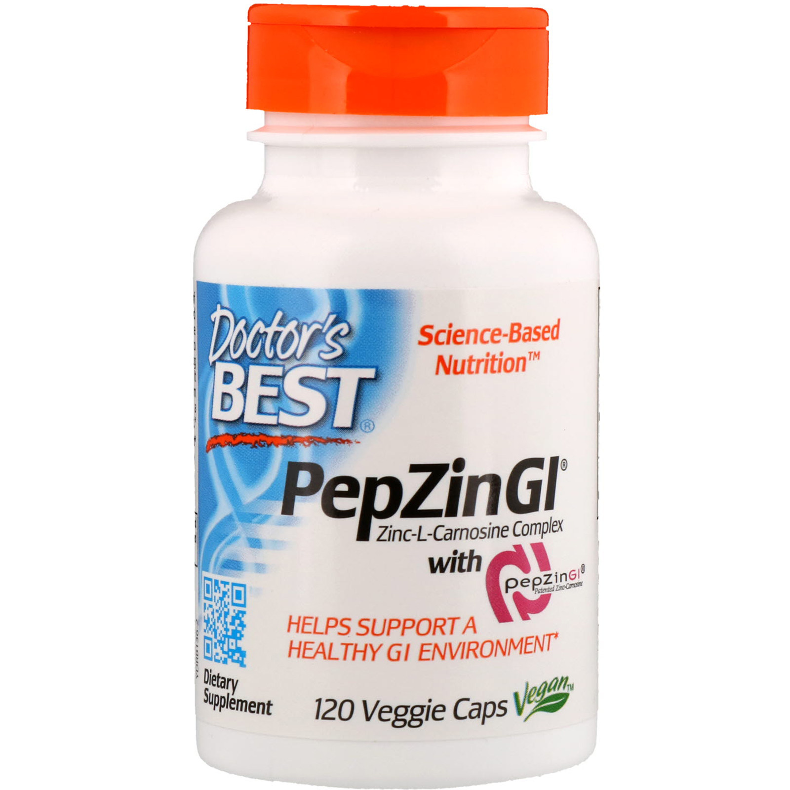 Spot Doctors Best Zinc-L-Carnosine Complex with PepZin Gl 120 Capsules