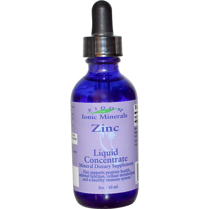 Eidon Mineral Suppléments ionic liquid zinc 2 oz (60 ml)