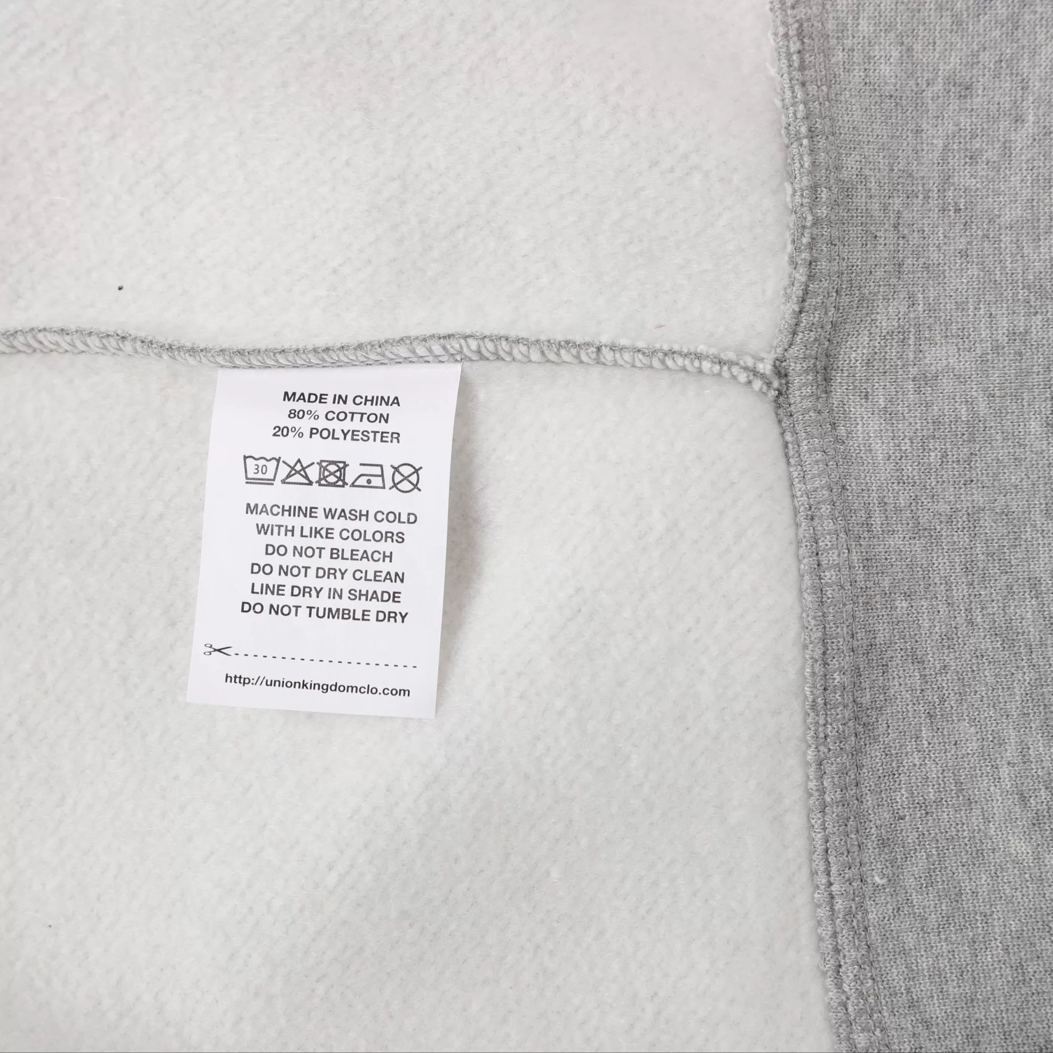 540g Union Kingdom box crop zip-up domestic brand heavy fleece zipper jacket