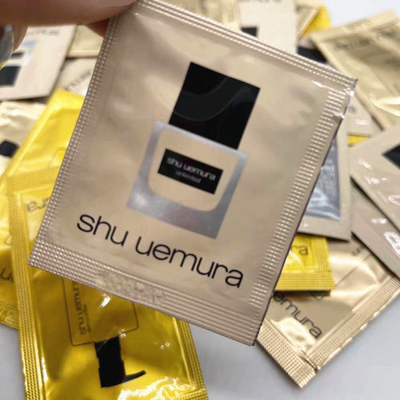 Shu Uemura holding makeup feather yarn small square bottle liquid foundation test color 1ml tablet trial package 584 574 664 674 774