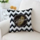 Bắc Âu tối giản ins vàng đen cẩm thạch Bắc Âu gối xe sofa nhung Pháp gối eo gối sáng tạo gối - Trở lại đệm / Bolsters