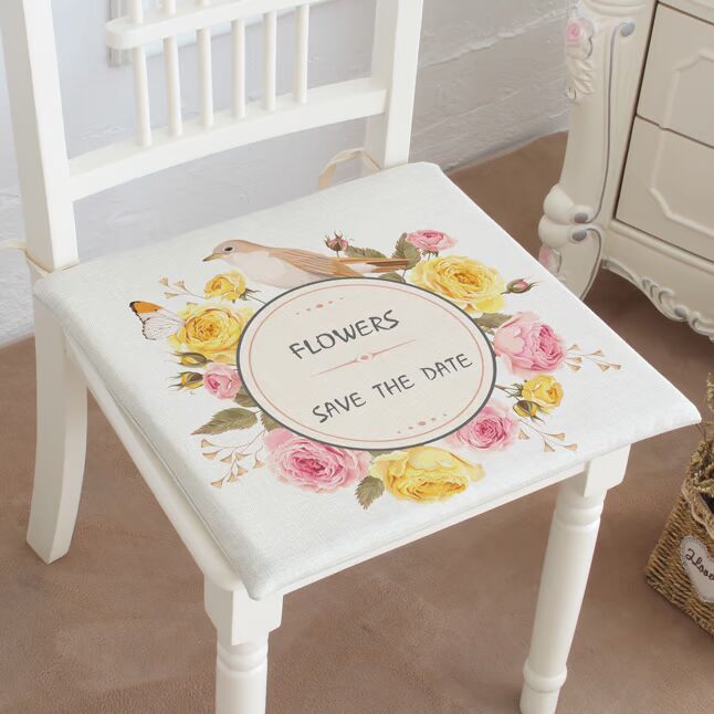 Nhỏ phong cách tươi và thanh lịch đệm IKEA mật độ cao sofa đệm pad ghế ăn pad dày xốp ghế đệm tùy chỉnh đệm ghế gỗ phòng khách