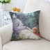 Totoro đơn giản IKEA Bắc Âu siêu mềm Pháp gối gối thắt lưng gối xe đệm sofa gối tựa lưng Trở lại đệm / Bolsters