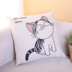 lõi tựa lưng đáng yêu pho mát mèo cartoon đệm giường sofa gối đệm chứa bông in vải mùa hè - Trở lại đệm / Bolsters gối lót lưng ghế văn phòng Trở lại đệm / Bolsters
