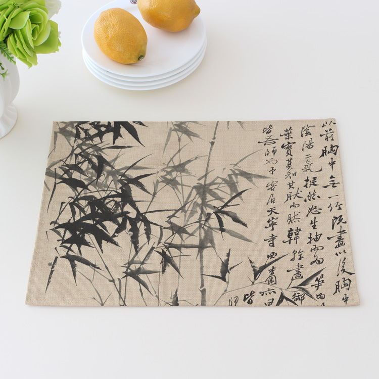 Mới Merlin, tre và hoa cúc thảm bảng retro đồ nội thất bằng gỗ gụ khớp bông cách nhiệt mat mat Trung Quốc vải lau tay thảm trà - Khăn trải bàn khăn trãi bàn