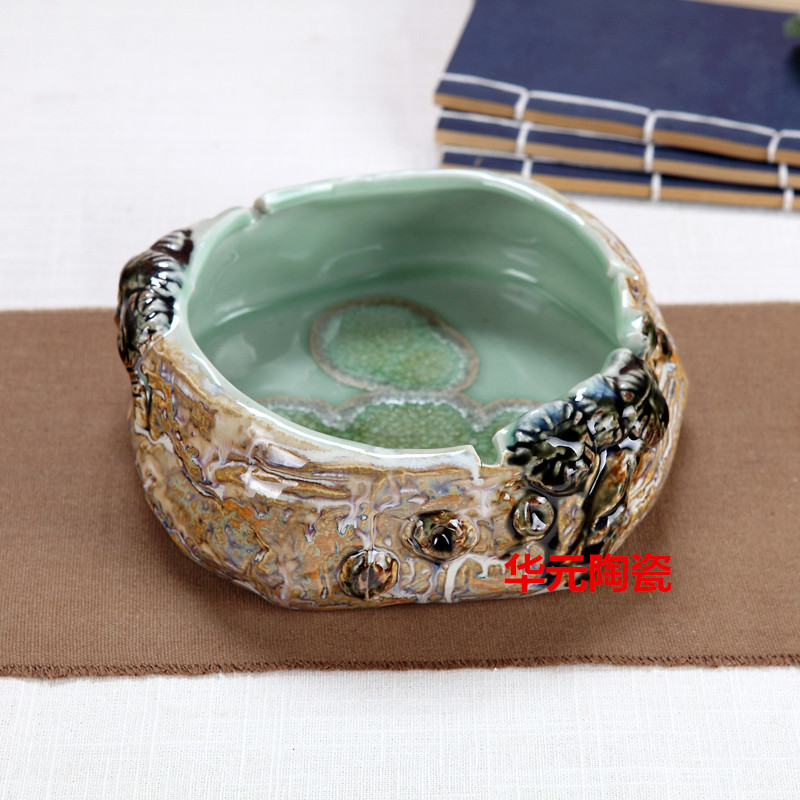 Jingdezhen Ceramics Kiln-Transformed Large Ashtray, Stylish and Practical Storage Jar for Home, Creative Gift Porcelain Jar Jingdezhen Ceramics Kiln-Transformed Large Ashtray, Stylish and Practical Storage Jar for Home, Creative Gift Porcelain Jar
