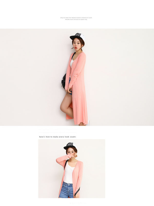 2018 xuân hè mới áo chống nắng cardigan nữ mùa hè dài phương thức hè ngoài áo choàng dài tay áo mỏng áo len dáng dài