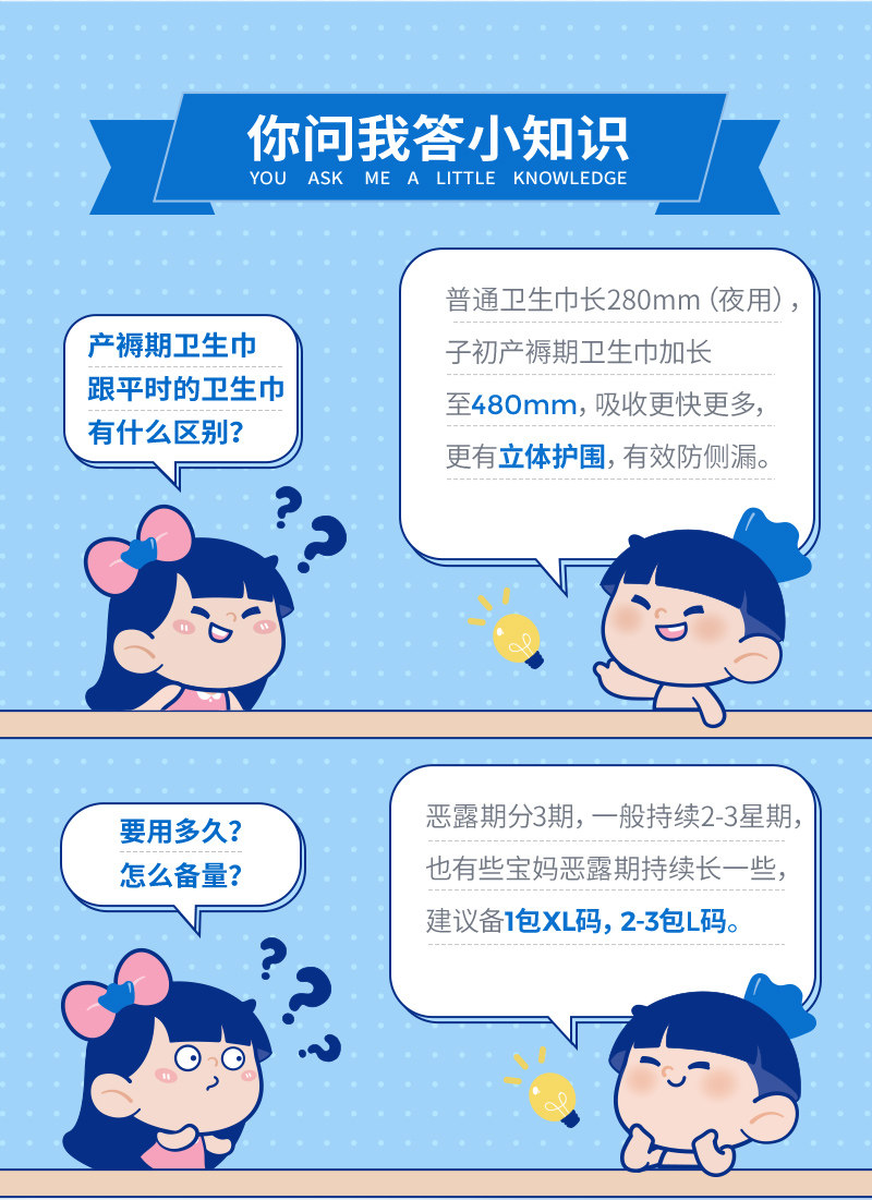子初产妇卫生巾产后专用排恶露月子产褥期超长夜用加长大号姨妈巾 — 12