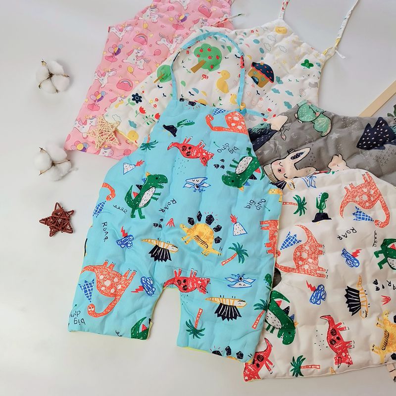 Children's belly-pocket handmade pure cotton flower baby thickened anti-kick quilted with enlarged code 0-10-year-old abdominal circumference thin cotton spring-Taobao