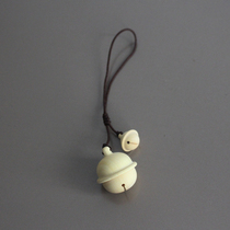 Doraemon bell can be unscrewed keychain pendant solid wood log pendant with aromatherapy essential oil bottle diffuser wood