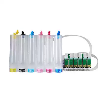 A set of empty continuous ink supply system kit T50 R1430 R290 1390 R330 printer with permanent chip