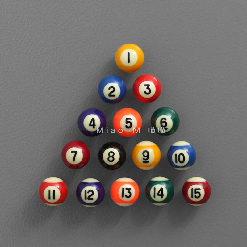 Set of creative refrigerators Stick American Table Ball Fridge Stick With Magnet Message Sticker Convenience Stico-Stick With Fridge Decorations