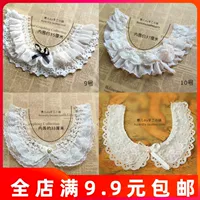 Шифоновый фальшивый воротник, кукла, DIY, кукольный воротник, кружевное платье
