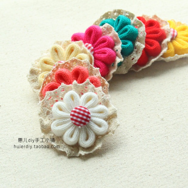 Hoa trâm boutonniere Vải trang trí thủ công hoa quần áo phụ kiện quần áo trẻ em trang trí Huier Xiaofu - Trâm cài trâm cài áo pnj