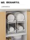 Bowl and plate storage rack kitchen storage rack narrow small window sill bowl and plate drain rack multi-function bowl and chopstick storage box bowl cabinet