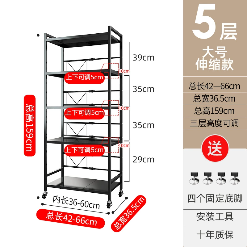 Có Thể Thu Vào Giá Bếp Lò Vi Sóng Lò Nướng Lưu Trữ Nhà 2 Lớp Mặt Bàn Tủ Đa Năng kệ gỗ để đồ nhà bếp Kệ để đồ