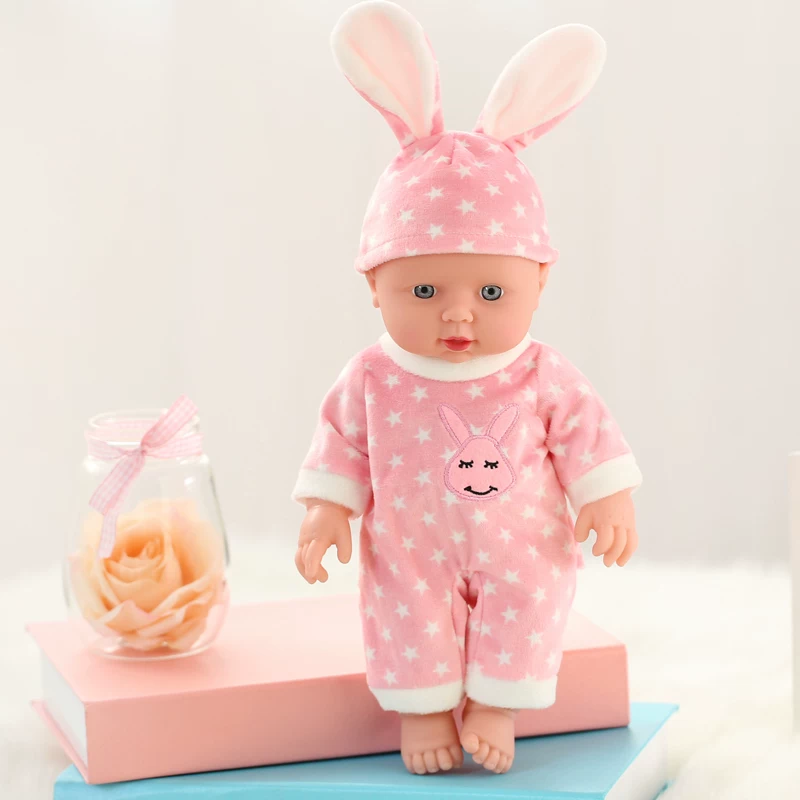 Speaking smart doll for bath from soft rubber, realistic toy, simulation modeling for children