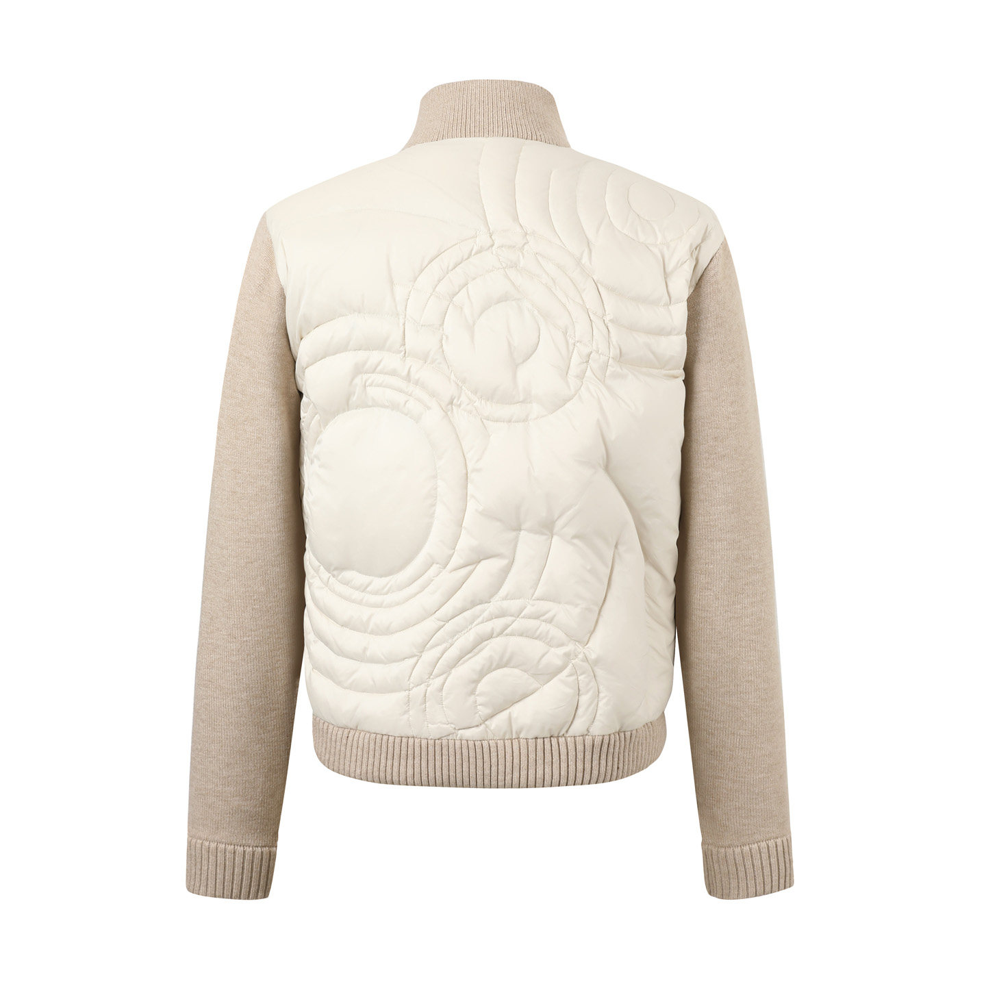 TAICHIISM 131g Wool-Blend Knit Paneled Down Slim Jacket