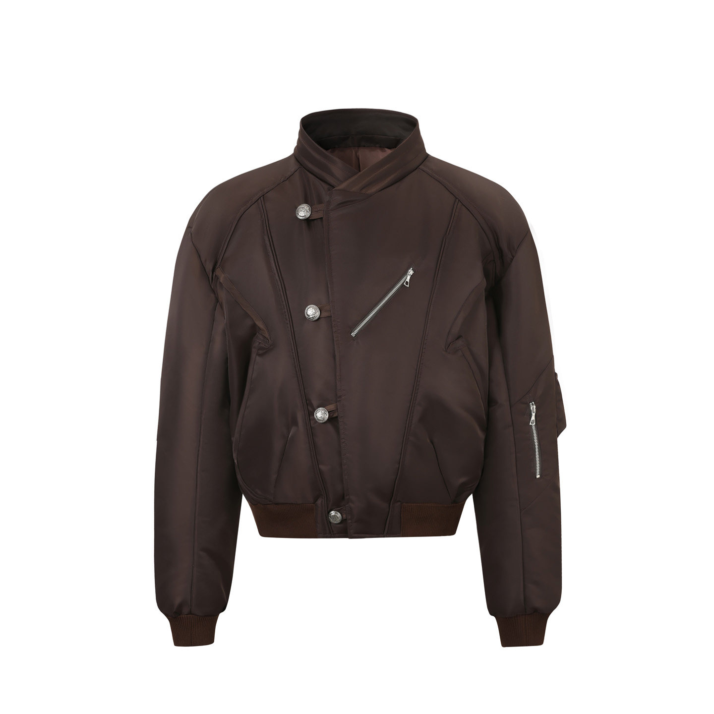 TAICHIISM Black Cropped Bomber Jacket