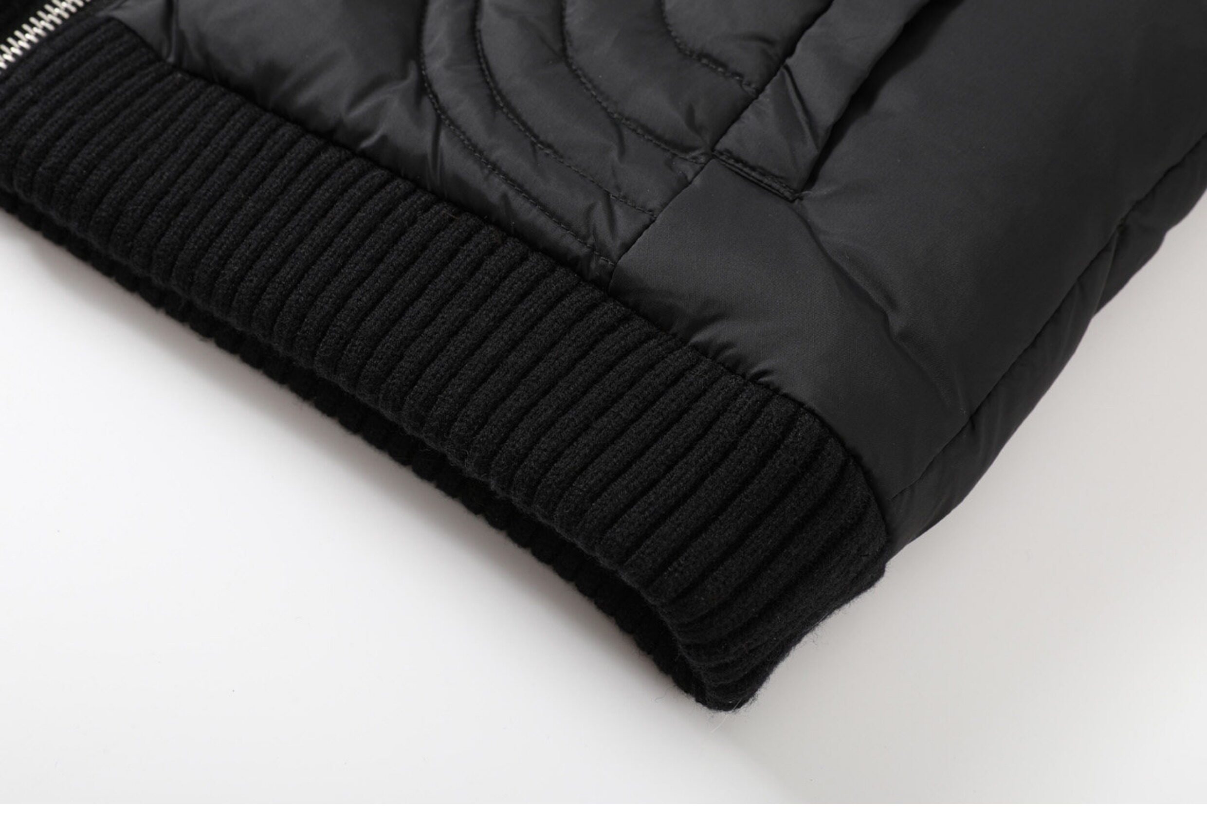 TAICHIISM 131g Wool-Blend Knit Paneled Down Slim Jacket