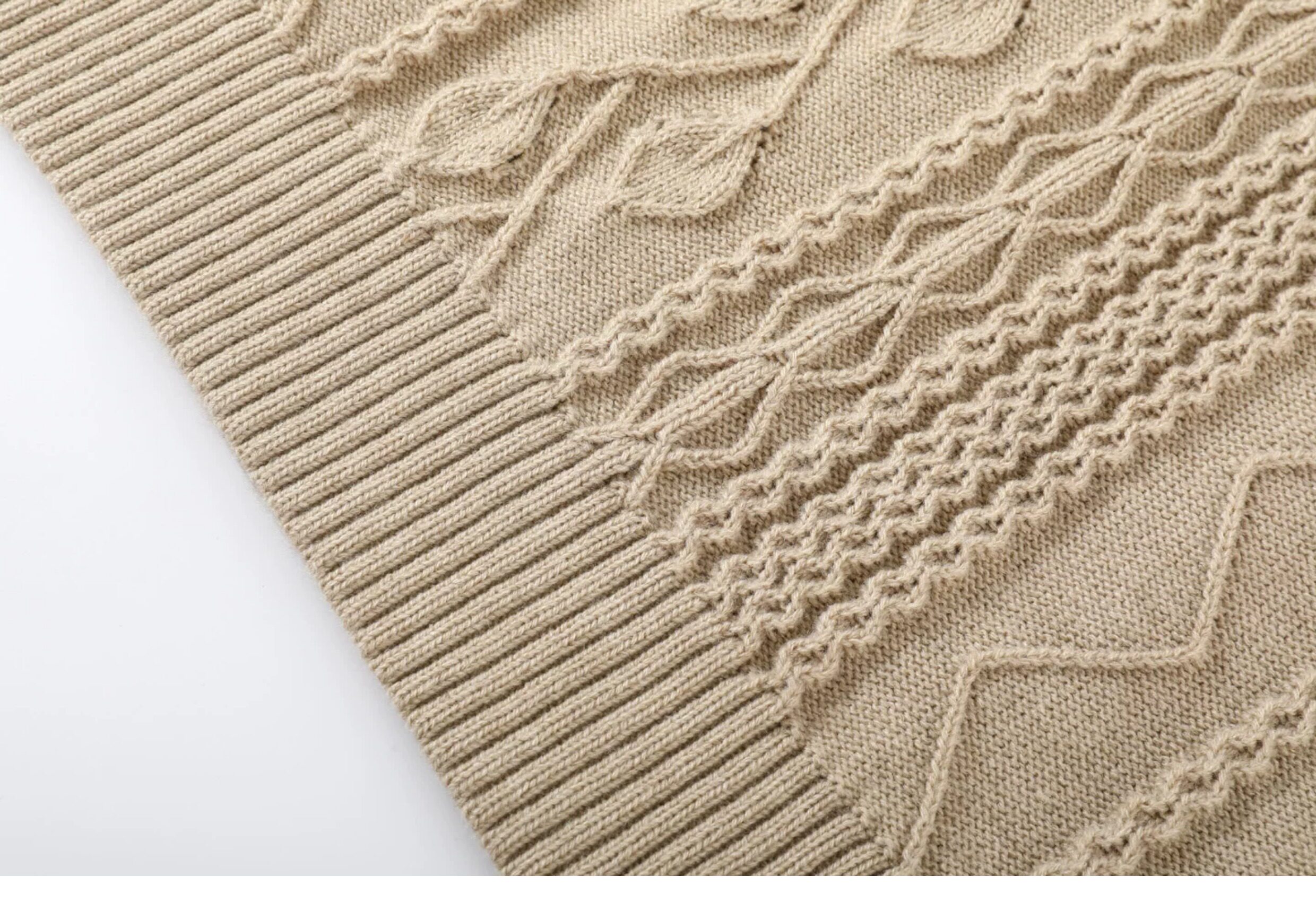 TAICHIISM Cable-Knit Turtleneck Sweater