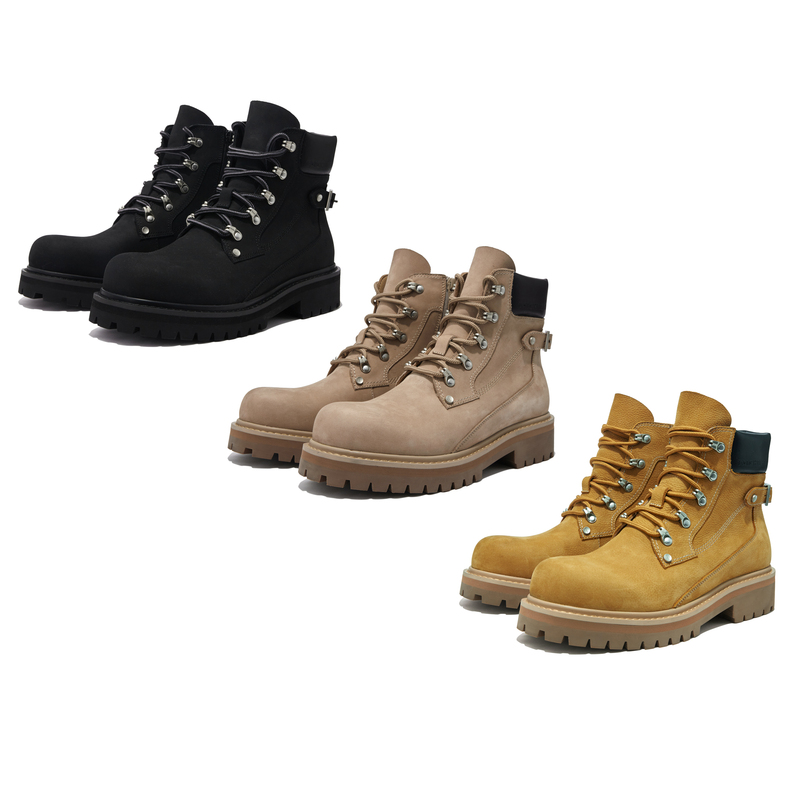 Taichiism Italian First-Layer Cowhide Martin Boots with Thick Soles, Height-Increasing High-Top Work Boots, Hiking Shoes, Yellow Boots