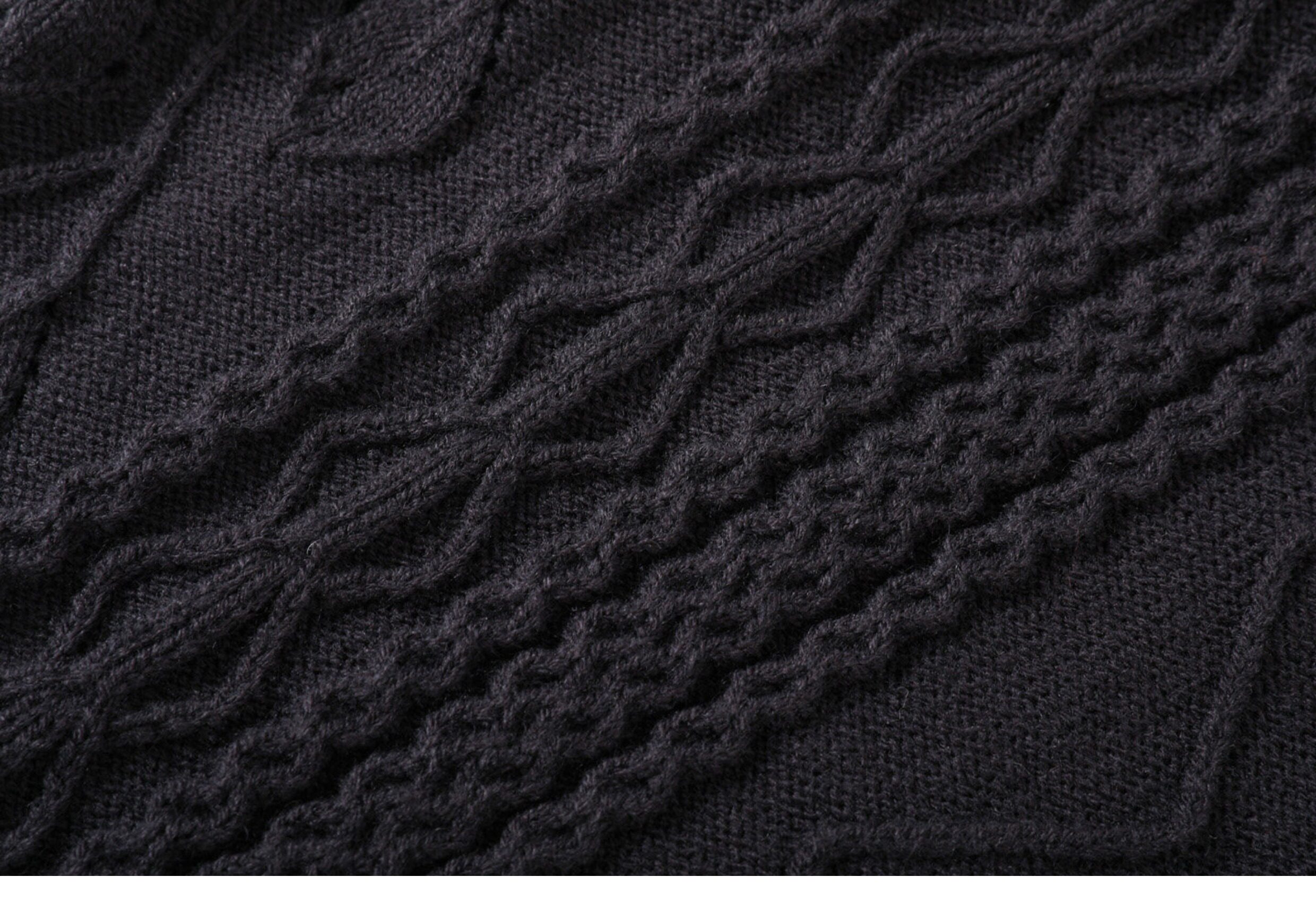 TAICHIISM Cable-Knit Turtleneck Sweater