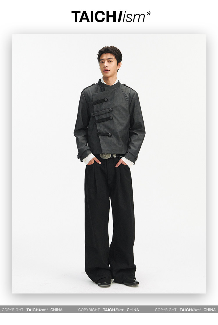 TAICHIISM Napoleon Tencel Linen Knot Jacket