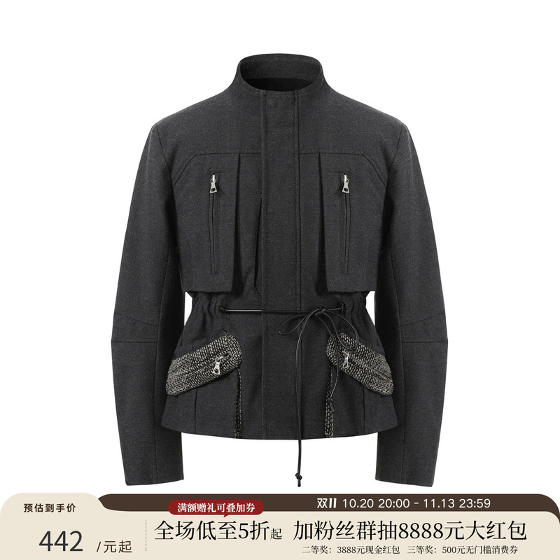 Taichiism 26Fwt Rabbit Wool Blend Fleece Parka M65 Improved Slim Fit Jacket