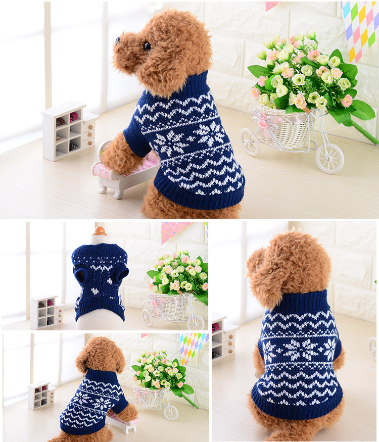 Quần áo chó sữa nhỏ siêu nhỏ thú cưng mùa thu và áo len mùa đông Mèo hơn gấu Chihuahua quần áo hai chân phổ quát - Quần áo & phụ kiện thú cưng áo dài cho chó