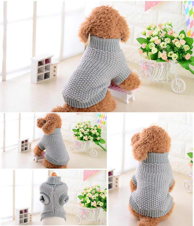 Quần áo chó sữa nhỏ siêu nhỏ thú cưng mùa thu và áo len mùa đông Mèo hơn gấu Chihuahua quần áo hai chân phổ quát - Quần áo & phụ kiện thú cưng áo dài cho chó