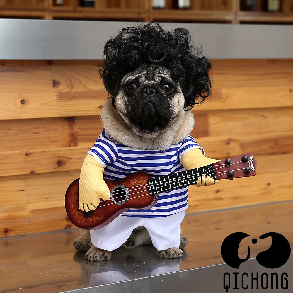 Quần áo chó mèo quần áo cho thú cưng chơi guitar hóa ra lại vui nhộn Teddy Bargo hơn gấu xuân hè - Quần áo & phụ kiện thú cưng quần áo cho chó poodle