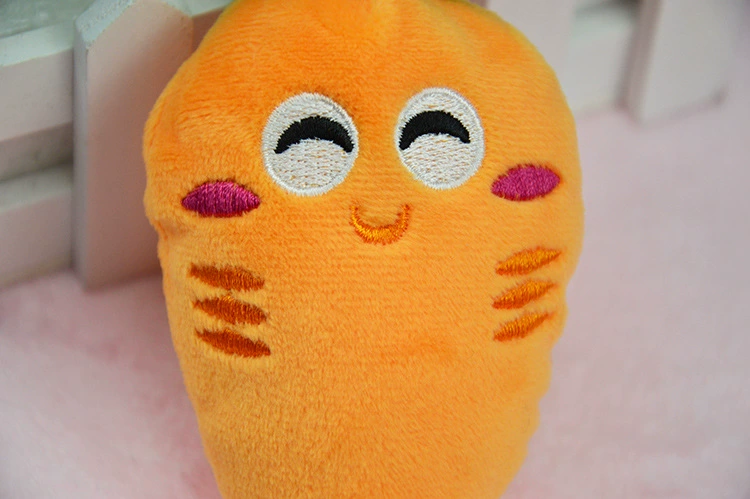 Dog vocal toy pet mèo đồ chơi cà rốt sang trọng đồ chơi chó pet rau đồ chơi bóng đồ chơi cho chó