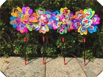 Cartoon fruit windmill Orchard Vegetable garden Cut-in decoration Cartoon Windmill Festival gift Childrens toys Outdoor garden