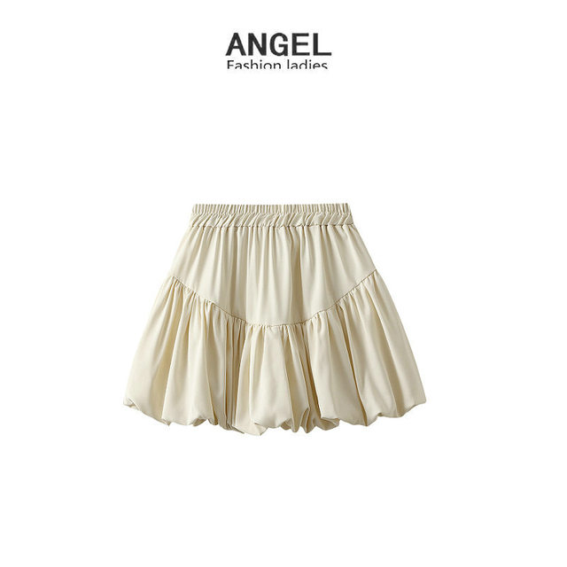 Princess skirt bud skirt women's 2024 spring and autumn new season hip-covering skirt high-waisted cake skirt 9896