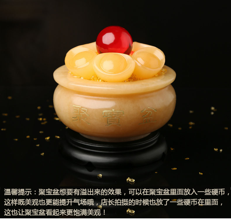 Shang Shan Ruo nước Jugbao đồ trang trí Bei Huang ngọc phòng khách cửa hàng rượu vang Bo Gujia tủ may mắn craft 0780 decor phòng ngủ nhỏ