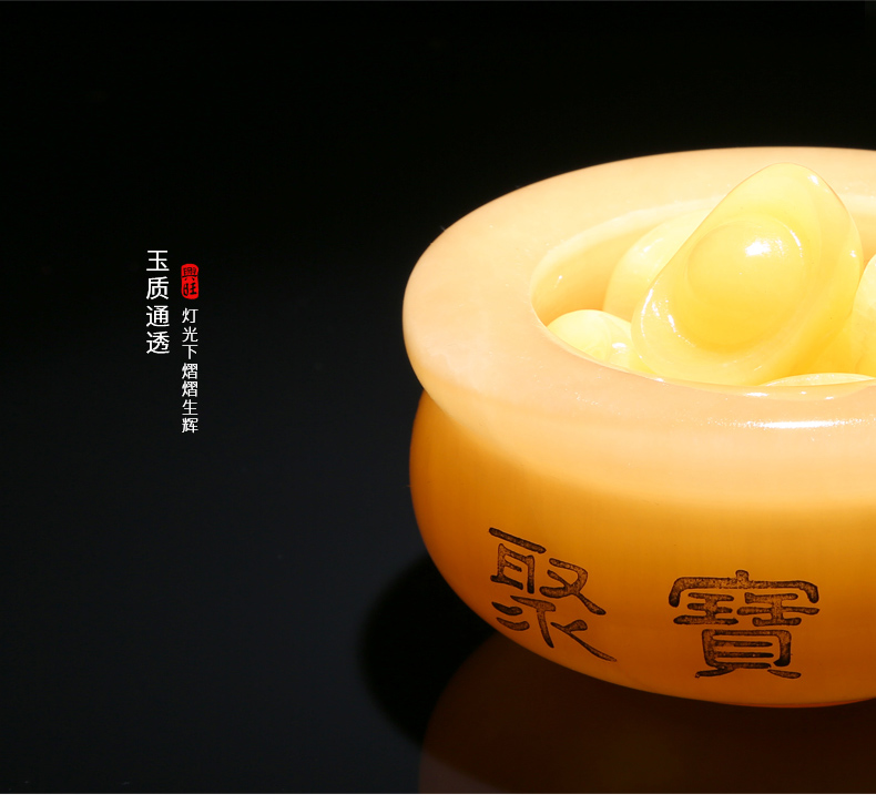 Shang Shan Ruo nước Jugbao đồ trang trí Bei Huang ngọc phòng khách cửa hàng rượu vang Bo Gujia tủ may mắn craft 0780 decor phòng ngủ nhỏ
