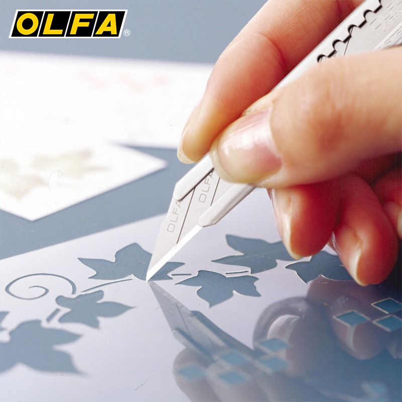 Japan imports OLFA SAC-1 (141B) stainless steel small 30-degree angle beauty workman knife hand cutter cut paper knife
