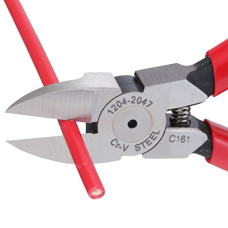 TAJIMA Fields Island Resin Inclined mouth pliers 6 inch 1204-2047 Precision diagonal opening pliers with flat pliers