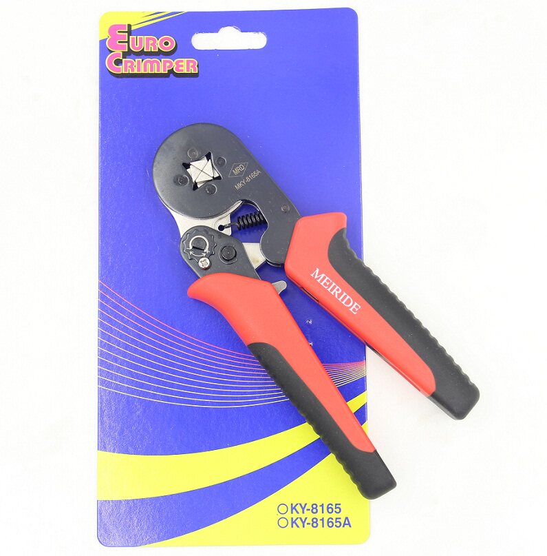 Terminal pliers press pliers 4 side type tubular terminal crimping pliers 0 25-6MM Eurotype precision terminals Four corners