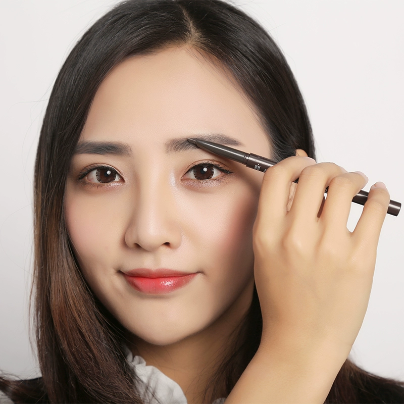 Hàn Quốc ETUDE HOUSE Chì kẻ mày tự động xoay hai đầu Mồ hôi chống thấm nước Không gây choáng váng Tự nhiên Màu xám mới bắt đầu - Bút chì lông mày / Bột / Stick