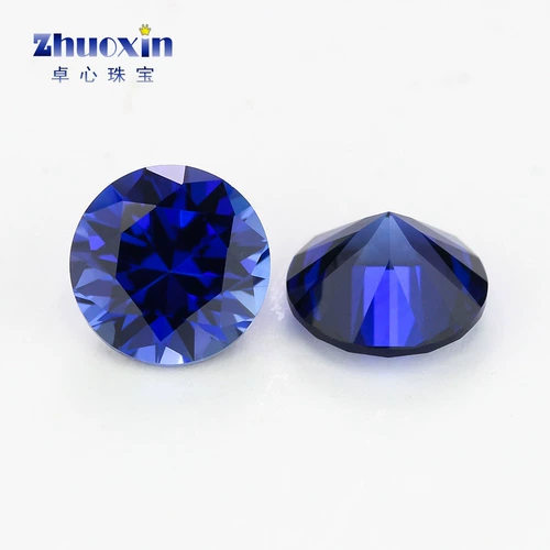 Искусственный синтезированный сапфировый синий драгоценный камень для кольца, 3.0mm