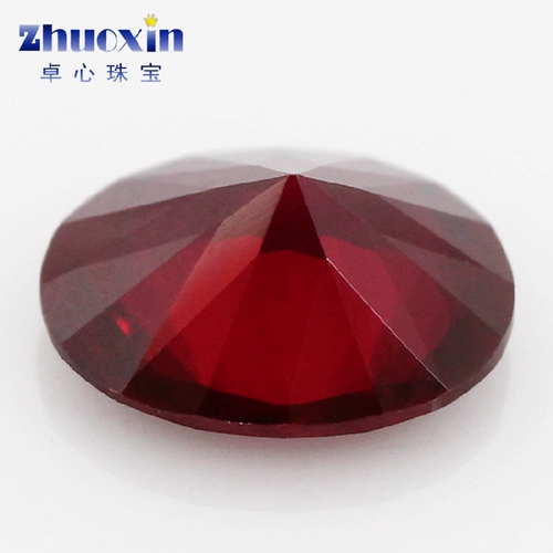 Природная руда, синтезированный искусственный рубиновый драгоценный камень для кольца, DIY