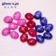 Egg-shaped synthetic star ruby ​​sapphire rose ruby ​​oval flat plain six-ray star loose stone