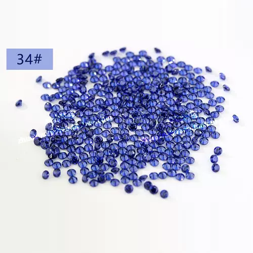 Искусственный синтезированный сапфировый синий драгоценный камень для кольца, 3.0mm