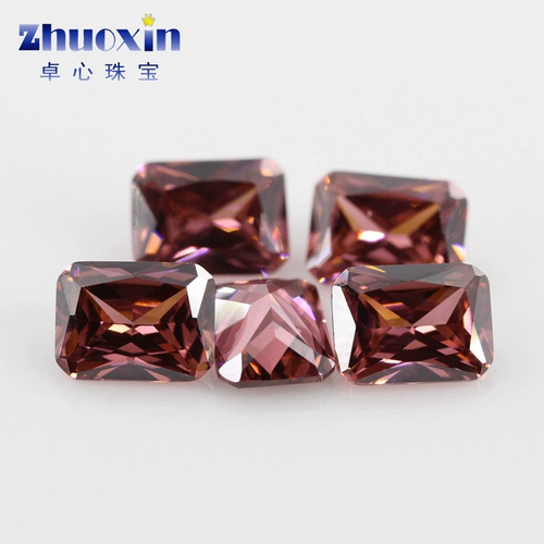 Прямоугольный синтезированный многоцветный цирконий, драгоценный камень, инкрустация камня