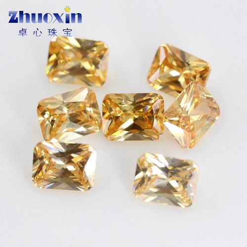 Прямоугольный синтезированный многоцветный цирконий, драгоценный камень, инкрустация камня